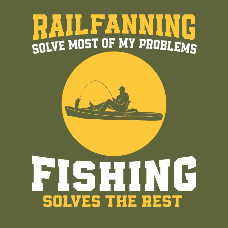 Drôle de railfanning et de conception de pêche