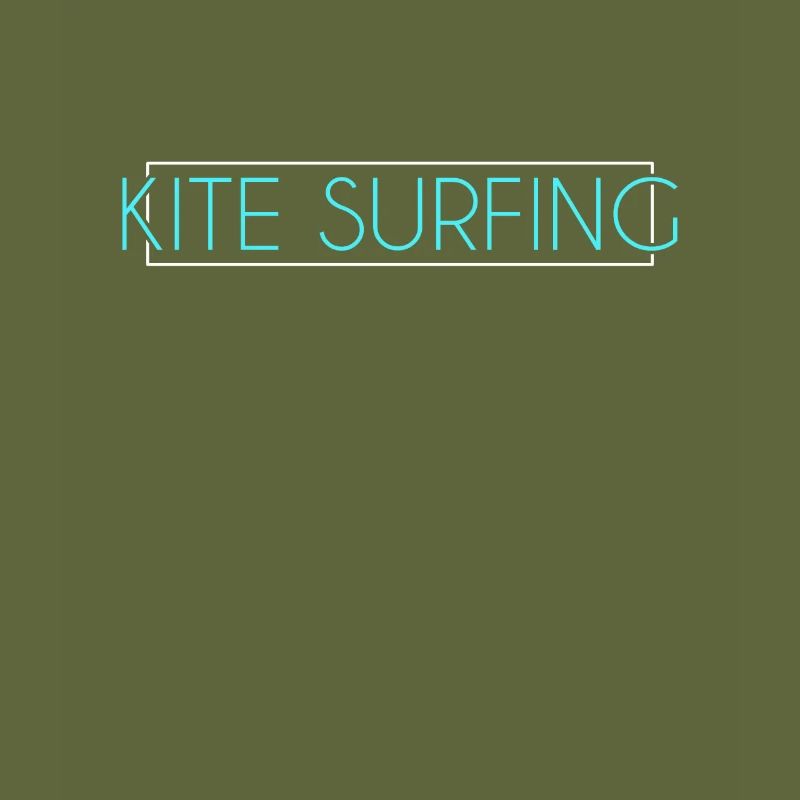 Kite surfing lettering
