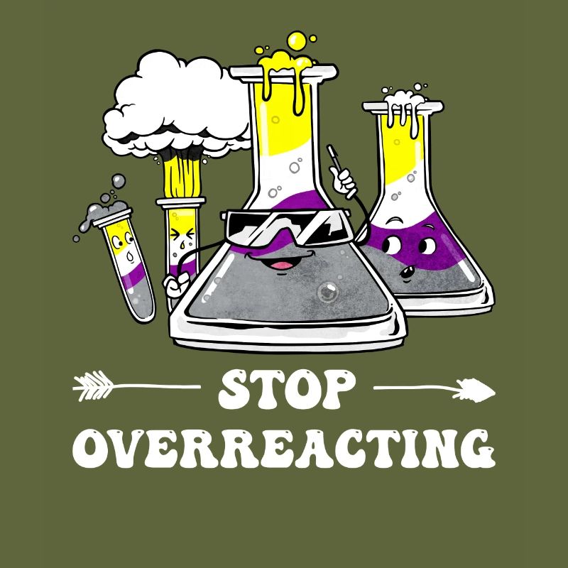 Professeur de chimie Non-Binary Pride Flag