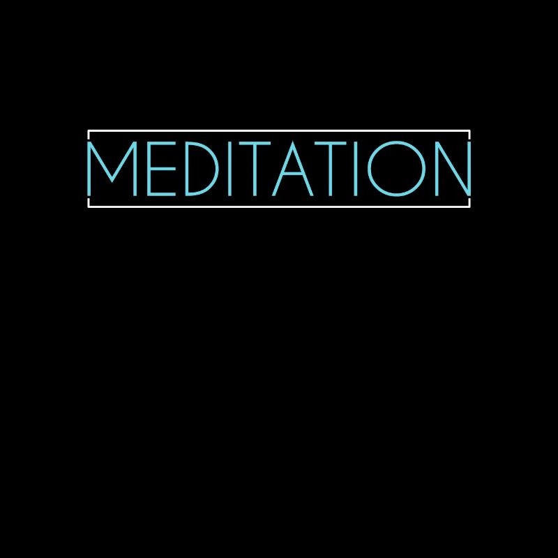 Meditation lettering