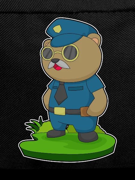 Bear Policeman Sunglasses Police