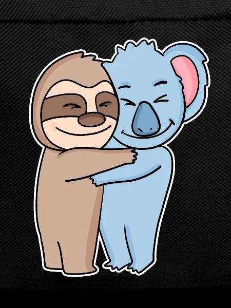 Sloth and koala hugging - hug