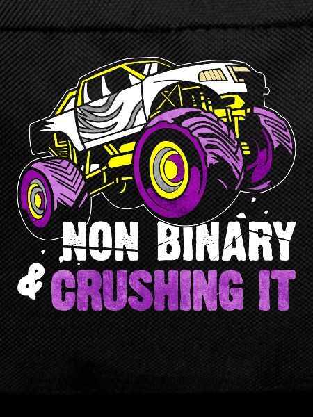 Non-Binary Pride Flag Monster Truck