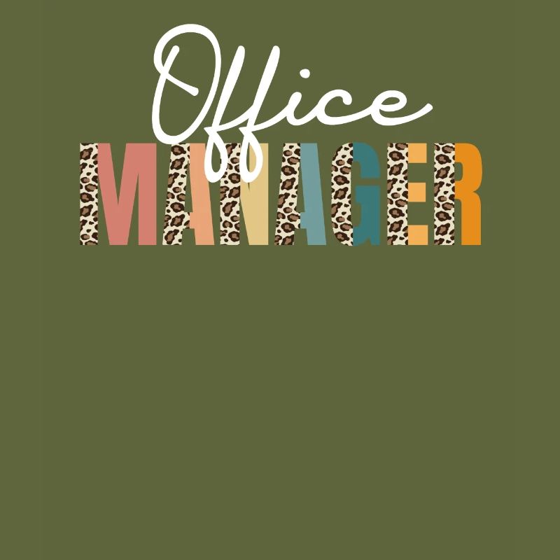 Grand chef de bureau bureau de l’école d’impression léopard