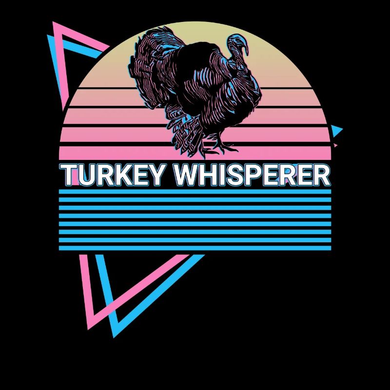 Drôle de chasse à la dinde Chasseur de dinde Rétro