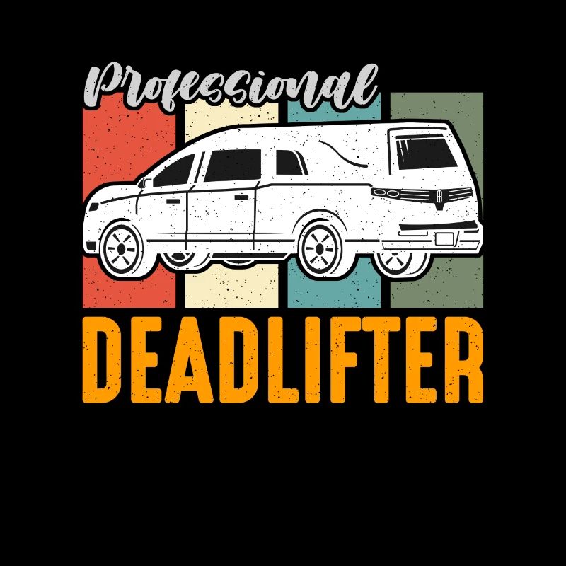 Embalmer Professional Deadlifter Retro Funeral