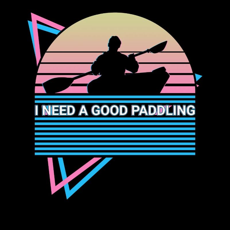 Funny Kayak Kayaking Retro