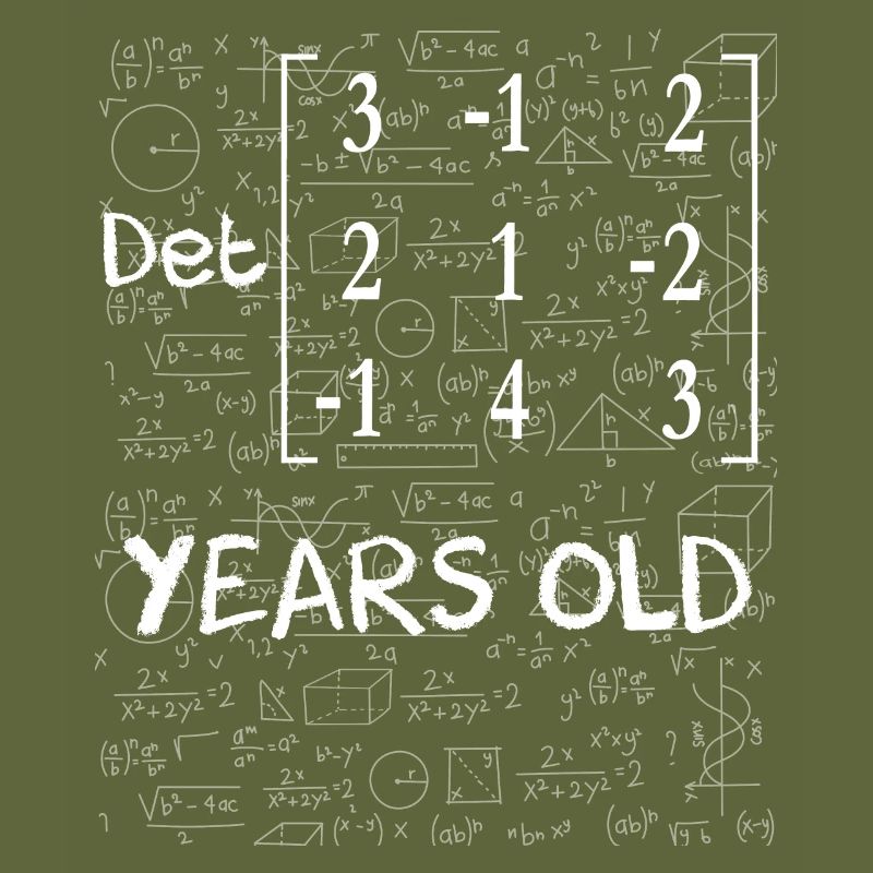 55th anniversary 55 years matrix determinant