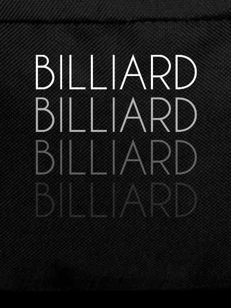 Billiard lettering