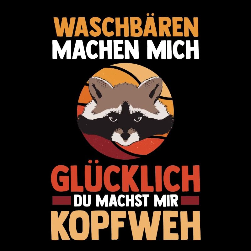 Tiermotiv Waschbär