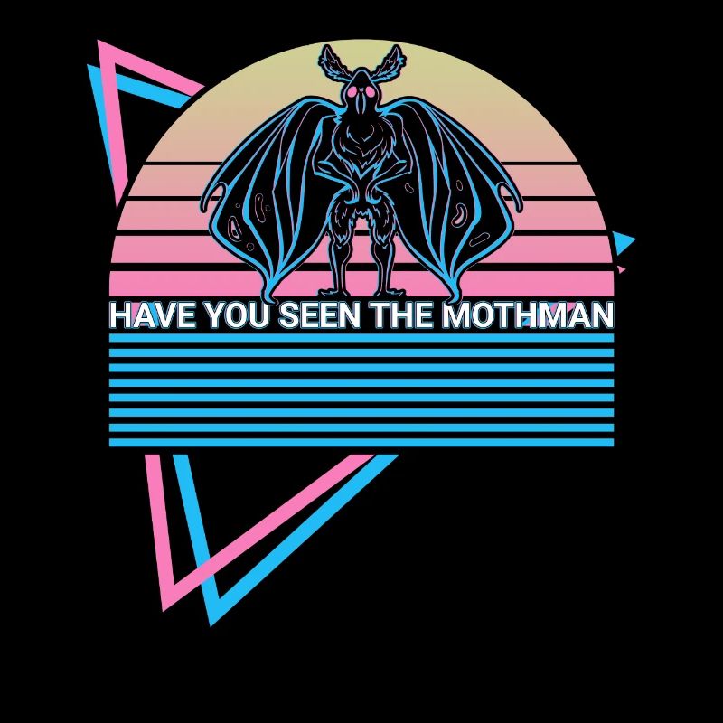 Mothman Crypto Cryptozoology Retro