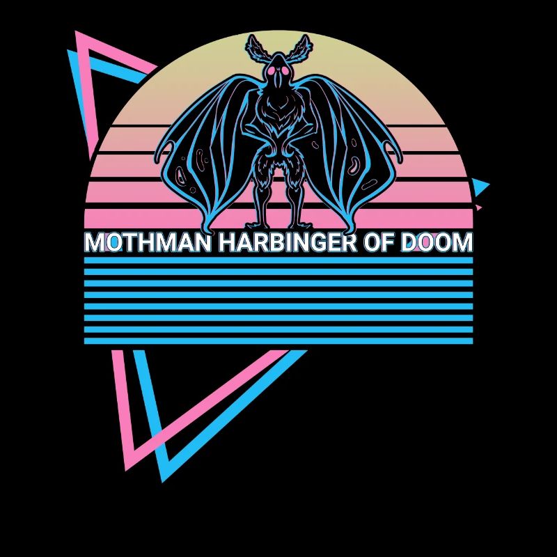 Mothman Kryptide Retro