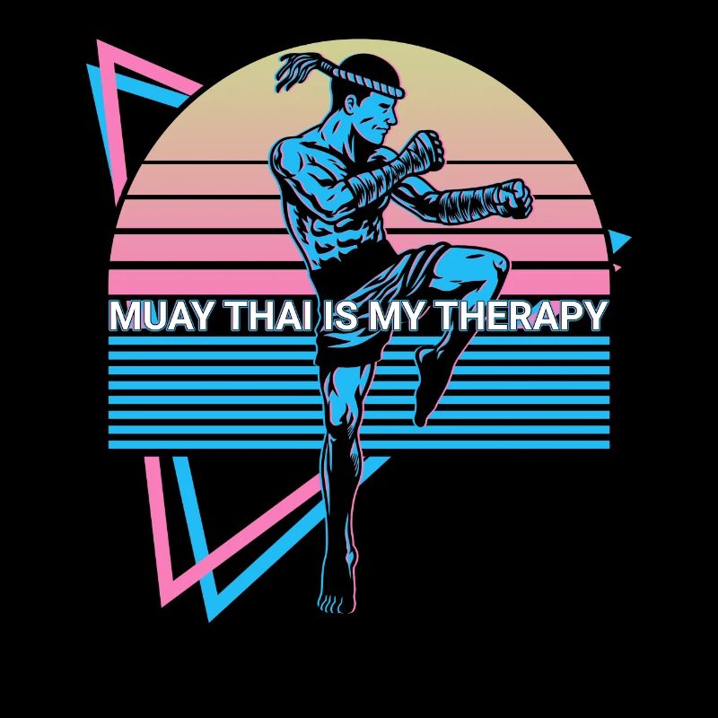 Muay Thai Kickboxen Retro