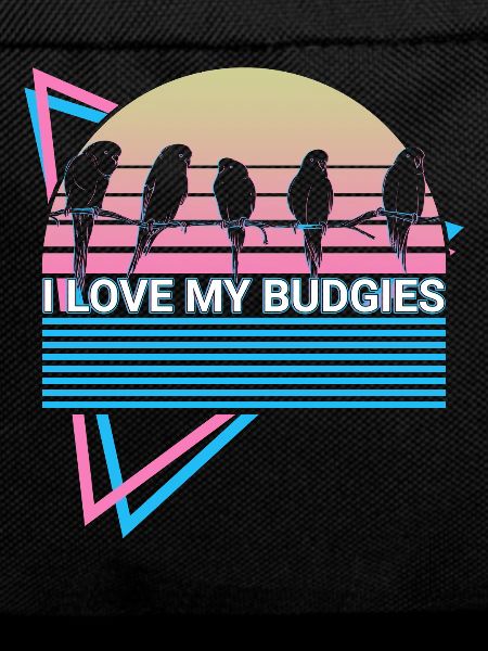 Budgie Parakeet Retro