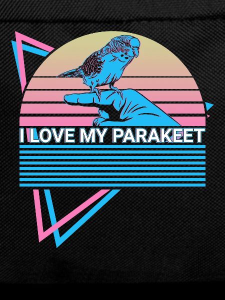 Budgie Parakeet Retro