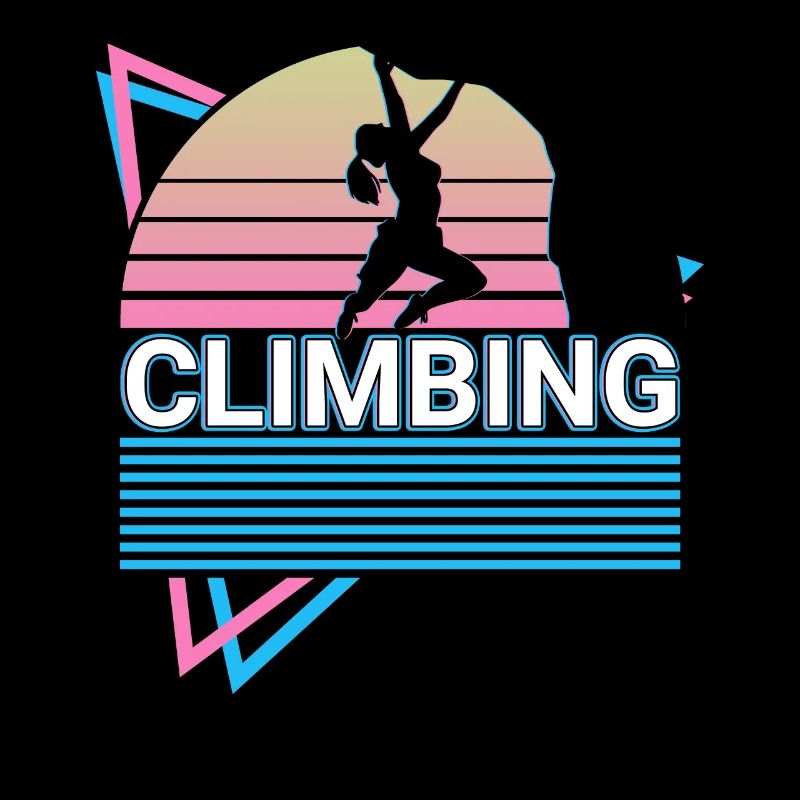 Rock Climbing Rock Climber Retro