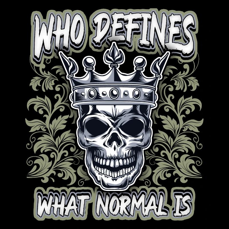 Laughing skull, skull, biker motif