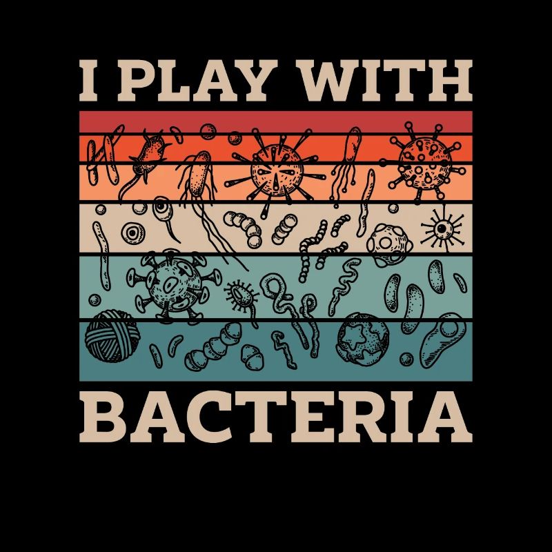 Microbiologist I Play With Bacteria Retro Science