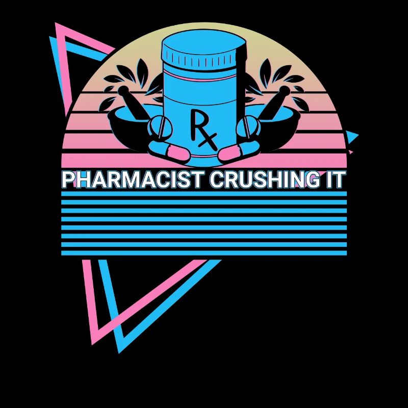 pharmacien Crushing It Pharmacie Rétro