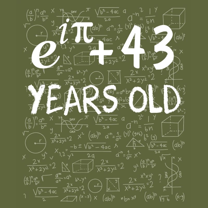 42nd Birthday 42 Years Euler Identity Math Gift