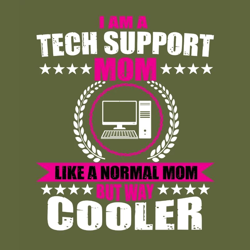 Drôle de support technique Tenue de maman