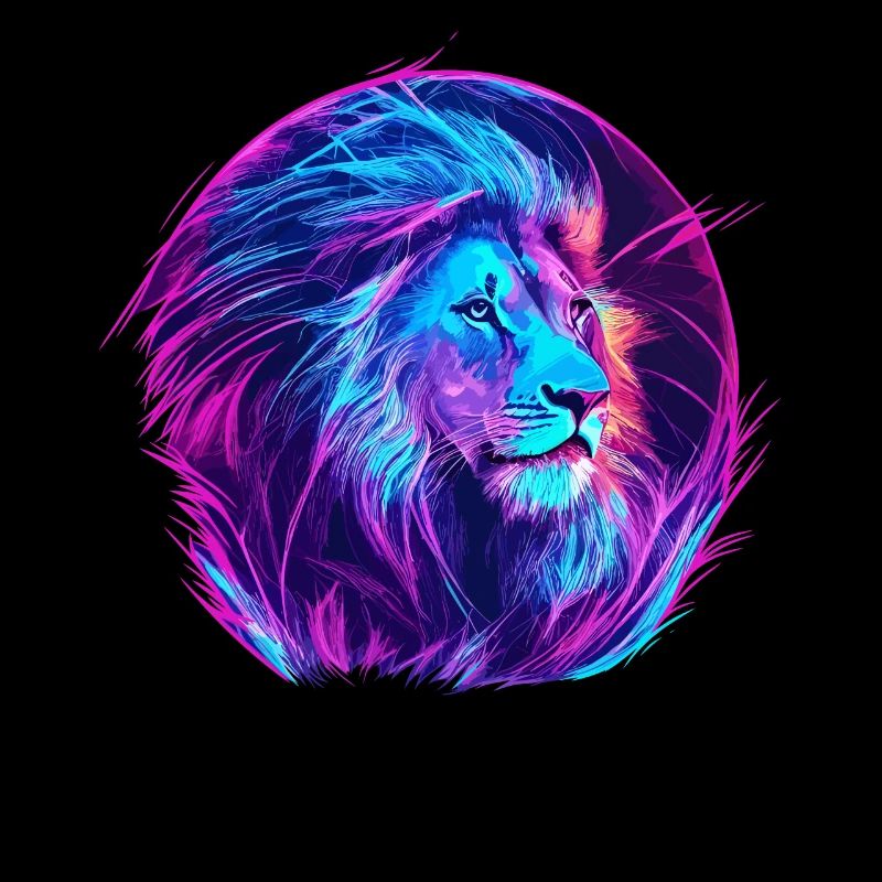 Lion Vaporwave EDM