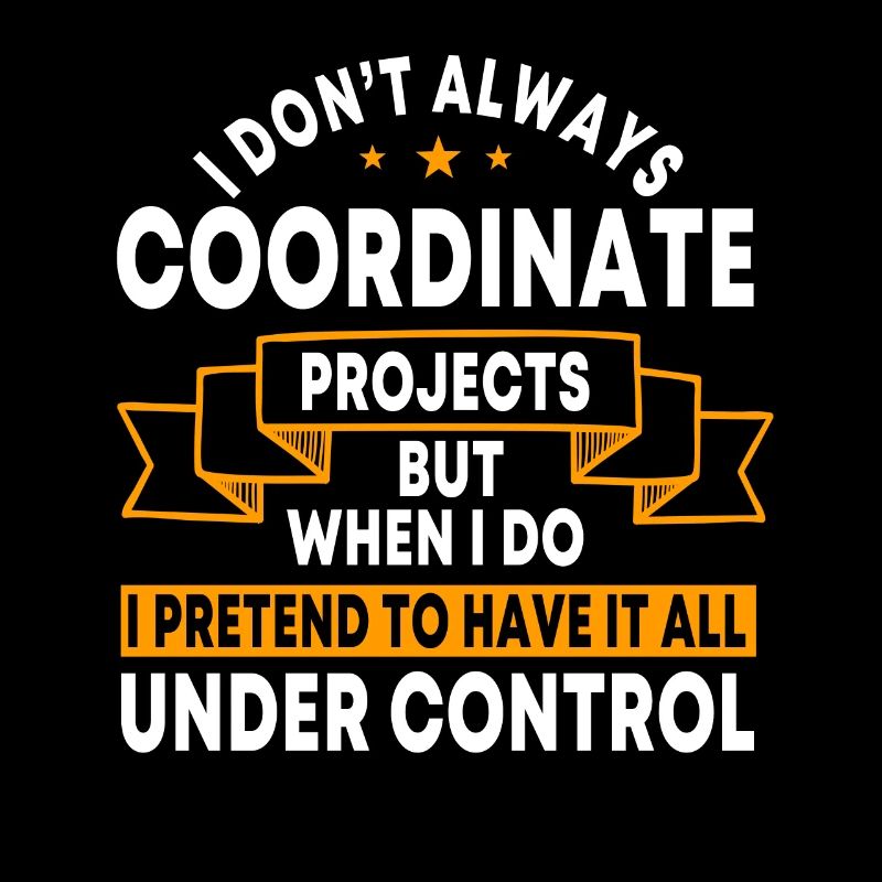 Conception de coordinateur de projet amusant