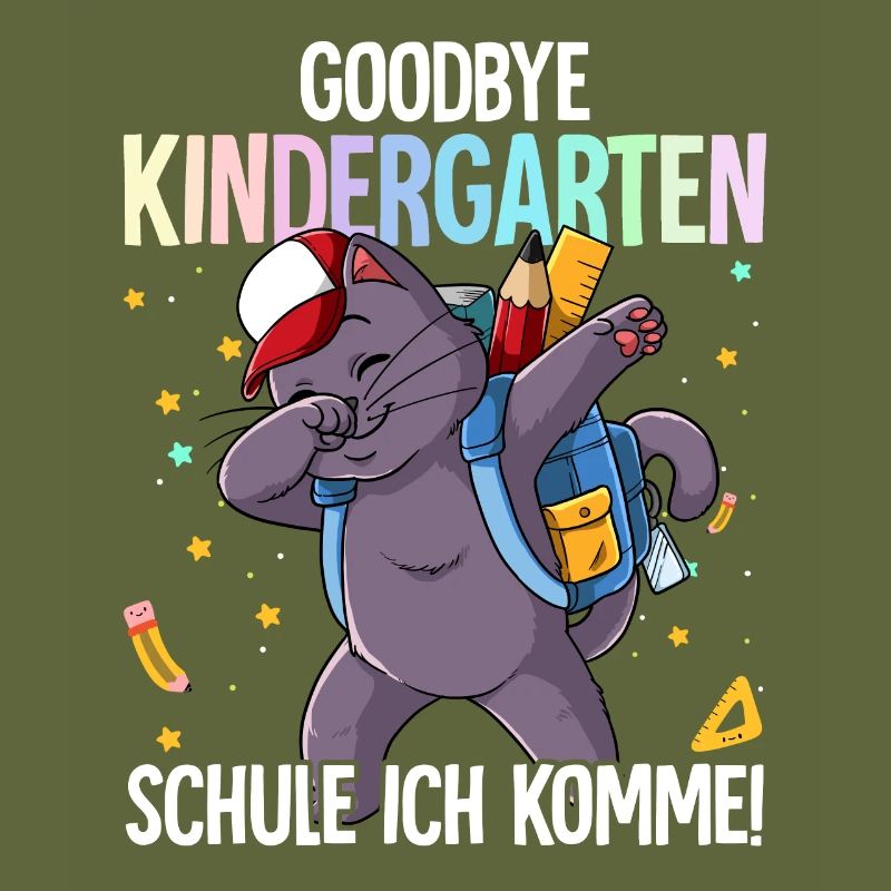 Goodbye Kindergarten Schule Ich Komme Einschulung