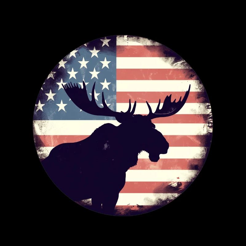 American Flag Moose