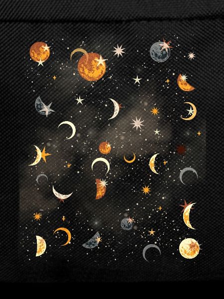 Celestial Aesthetics Moon Star Pattern