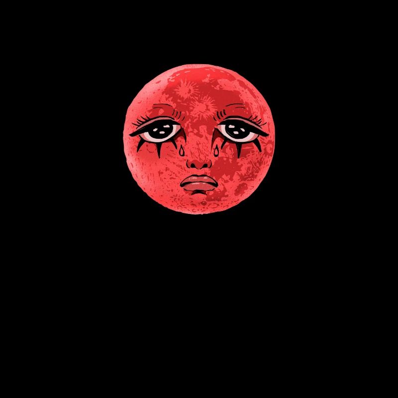 Whimsigoth Celestial Soft Grunge Sad Red Moon Eboy