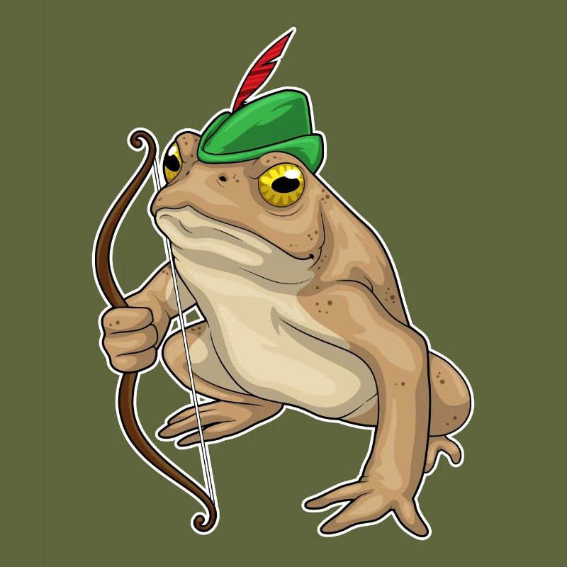 Frosch Bogenschütze Bogen