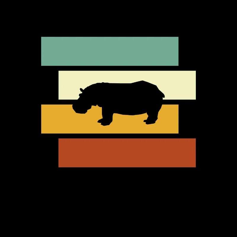 Hippopotame rétro