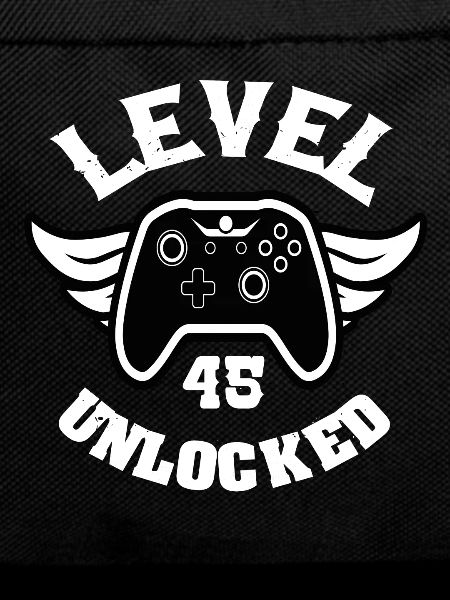 Level 45 Unlocked 45 Birthday