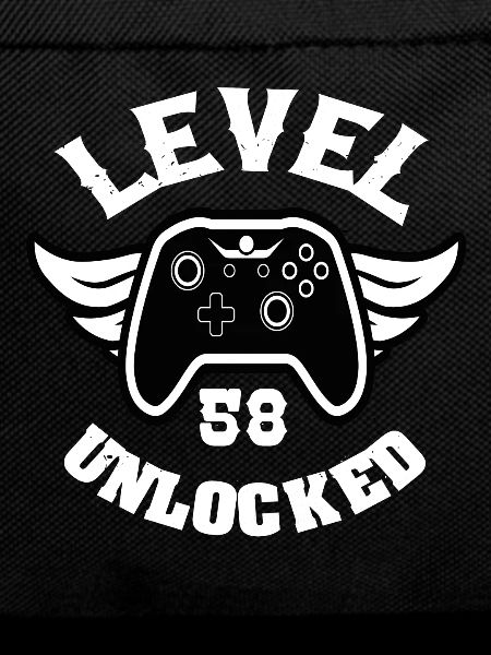 Level 58 Unlocked 58 Birthday