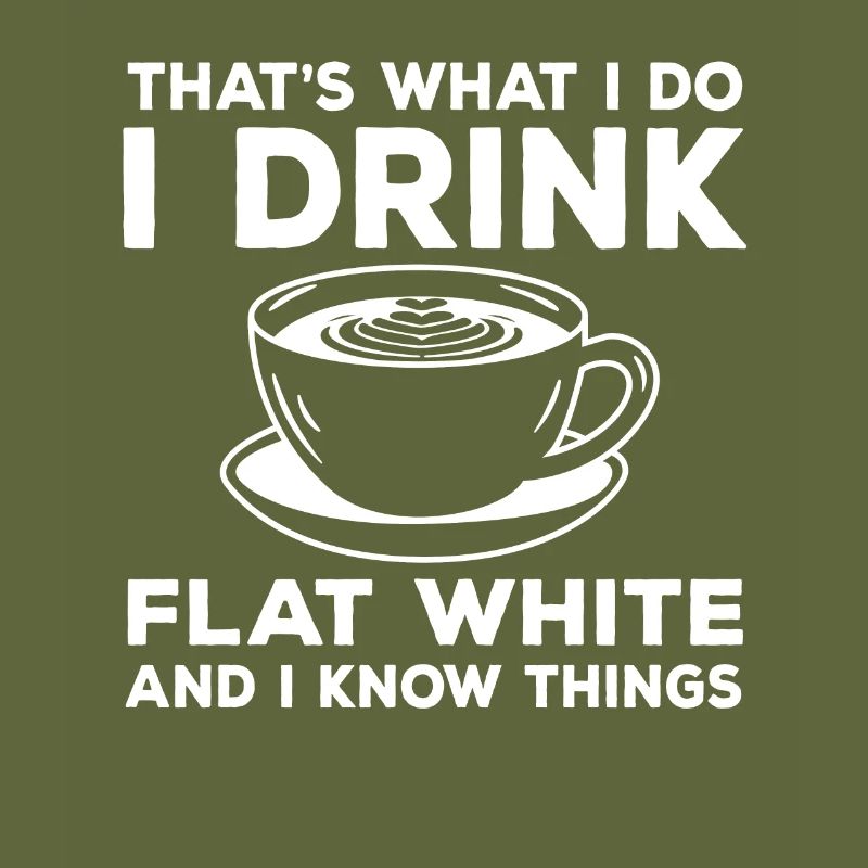 Flat White Kaffee Geschenk