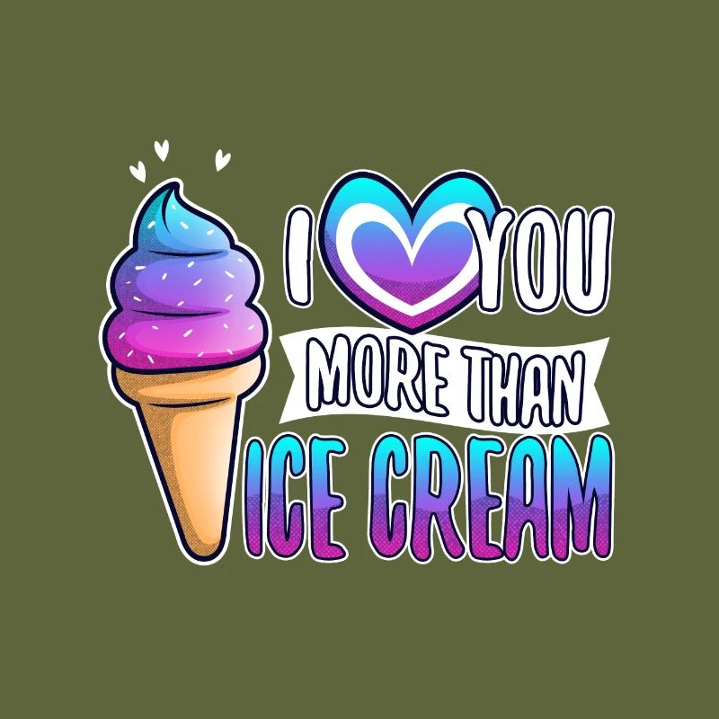 Je t’aime plus que de la crème glacée