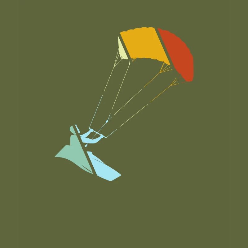 Kite surfing Retro