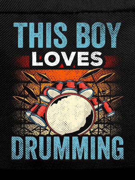 This boy loves drumming drums