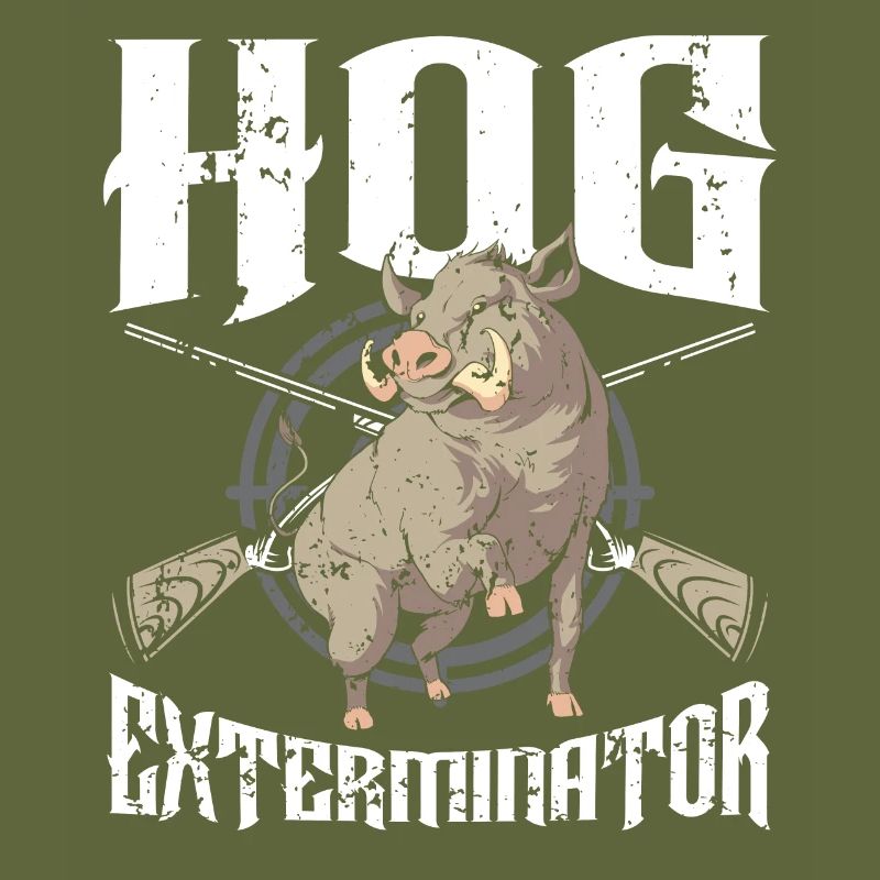 Hog Exterminator Wild Boar Wild Boar Hunter Hog