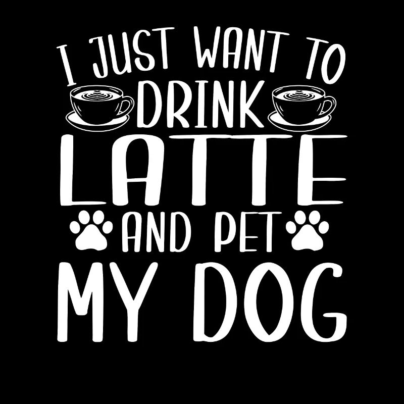 Kaffee Latte Hunde Liebhaber