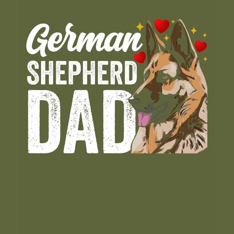 German Shepherd Daddy Cute Pet Lover