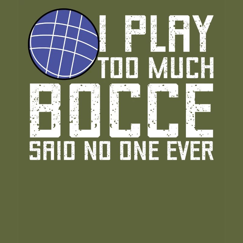 Funny bocce player