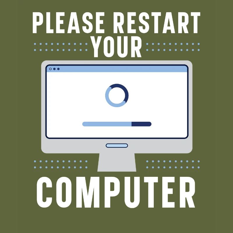 Veuillez redémarrer le support technique de codage de votre ordinateur