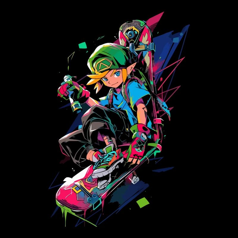 Legendärer Waldjunge: Cooles Boarder Gaming-Design