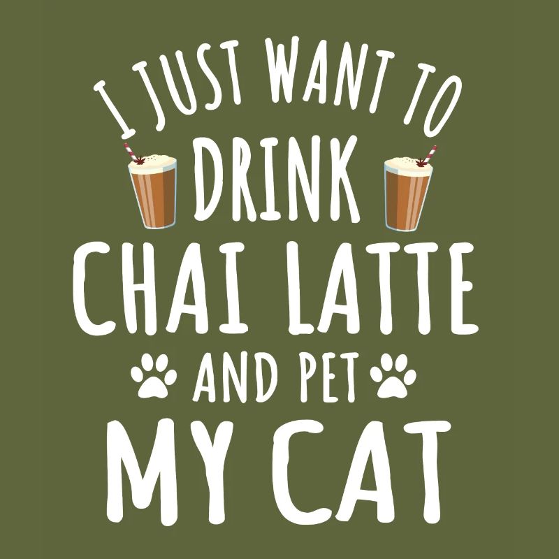 Drôle de chai latte et propriétaire de chat