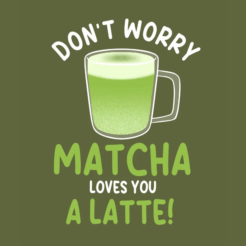 Jeu de mots amusant Matcha Latte