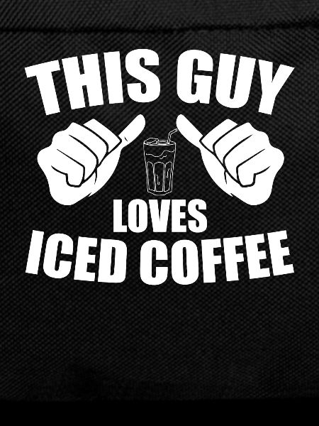 This guy loves iced coffee