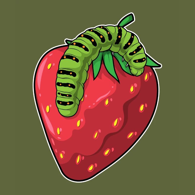 Fraise chenille