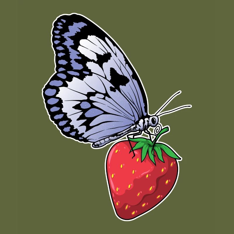 Fraise papillon